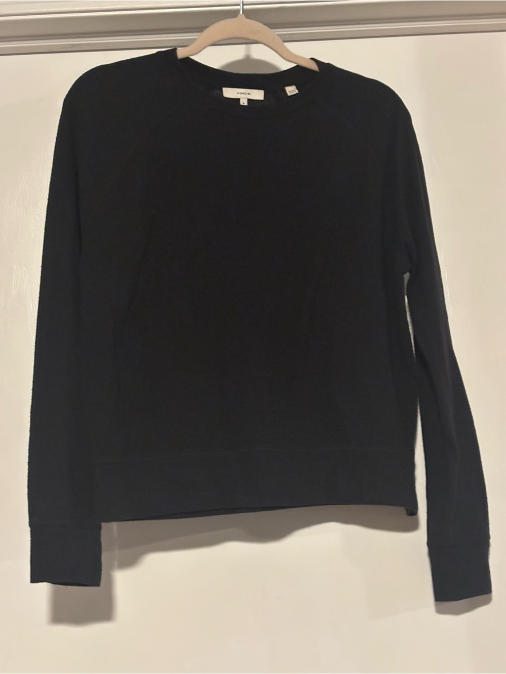 Vince Black Knit Crewneck Top